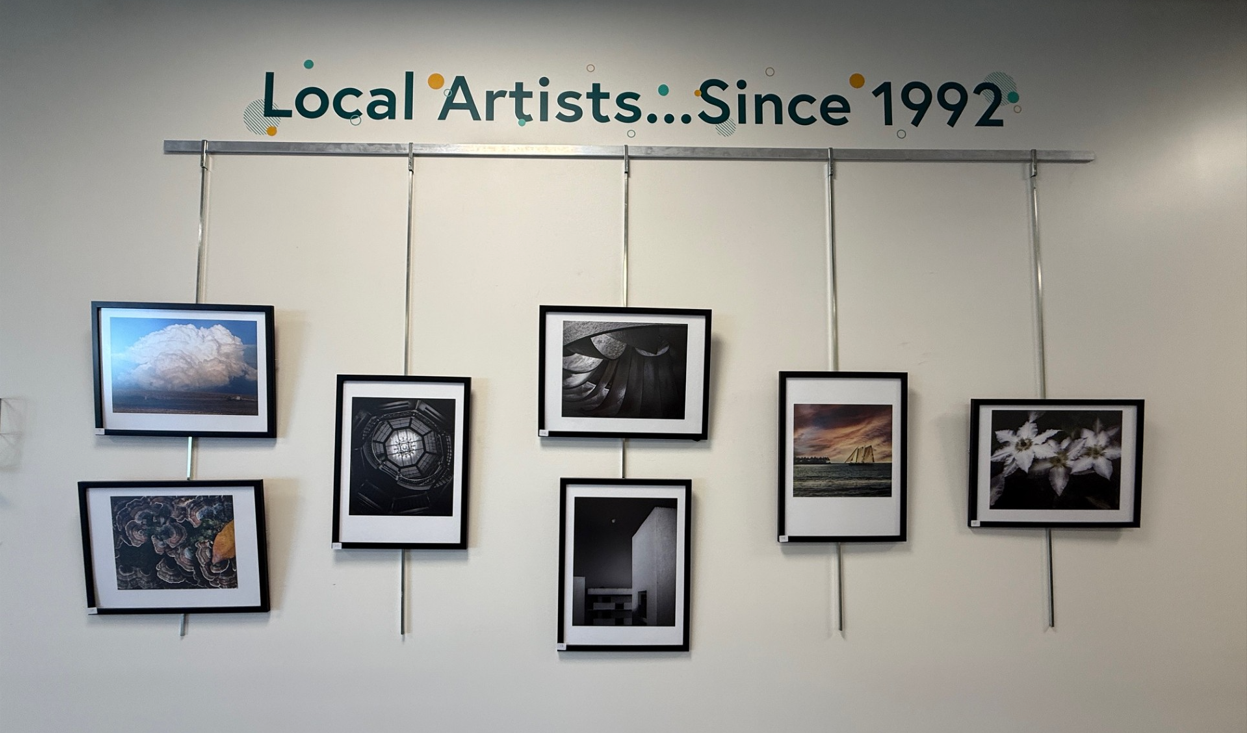 Gary Fern's artwork on display at IAA Credit Union.