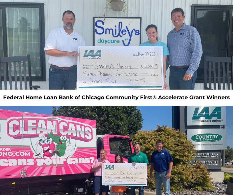 Grant Winners Post Federal Home Loan Bank of Chicago Community First Accelerate Grant Winners.