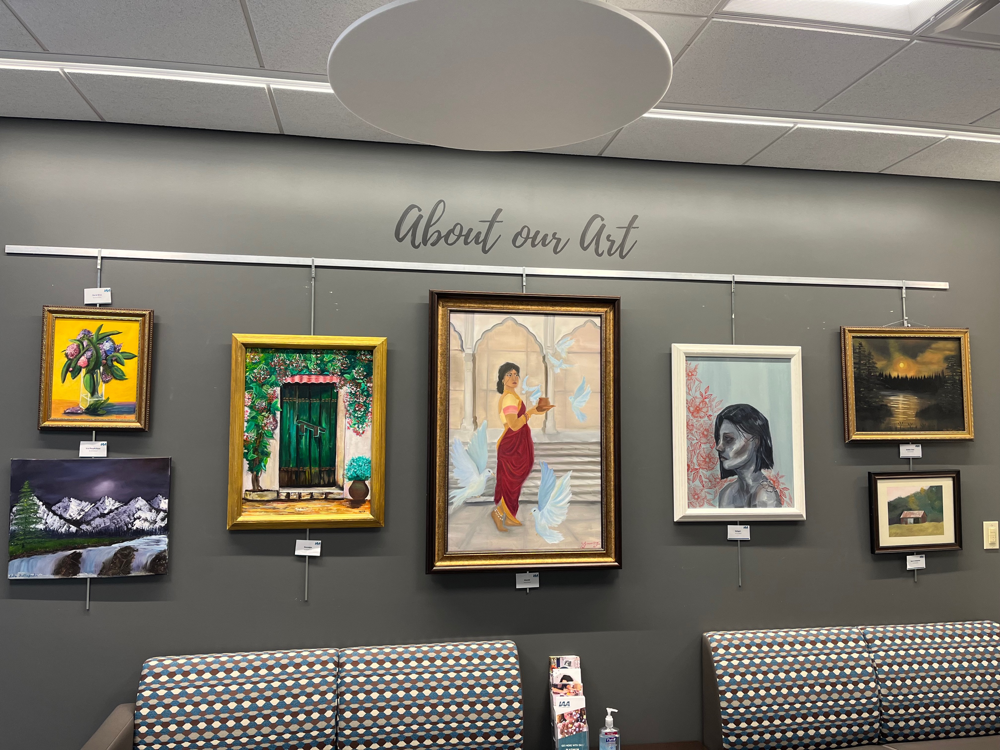 Isha Gollapudi paintings on display at IAACU