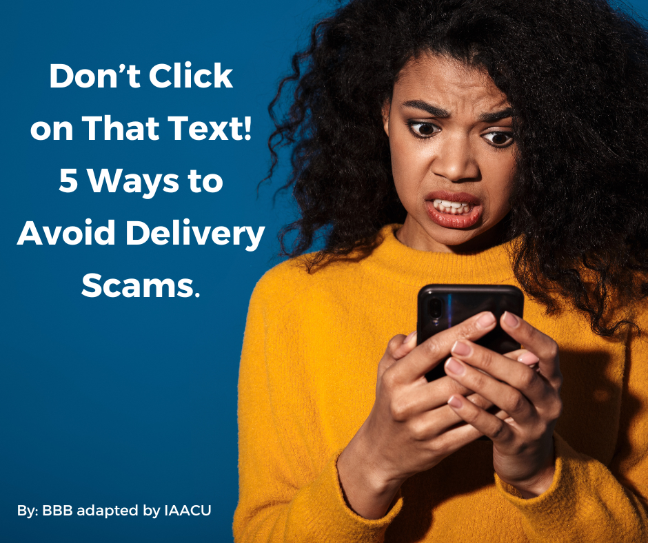 Don't click on that text! 5 ways to avoid delivery scams.